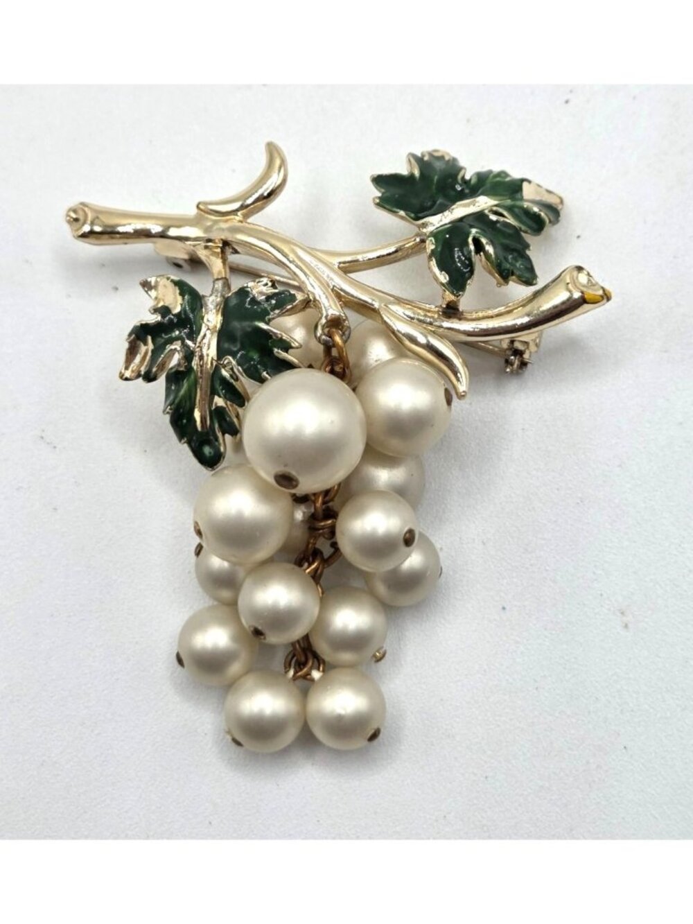 Coro Pegasus Chianti Pearl Brooch Ad Piece 1955-1959